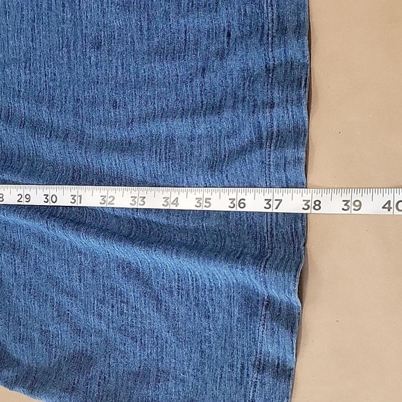 Pure Jill Indigo Size Dark Wash Blue T Shirt Dress with Pockets, Exc Used Cond - Picture 10 of 12